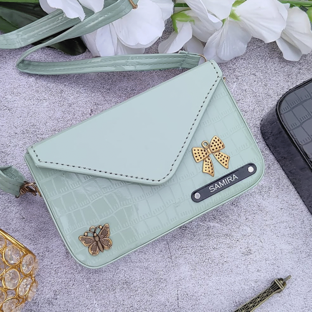 Croc Texture Personalized Sling Bag - Image 6