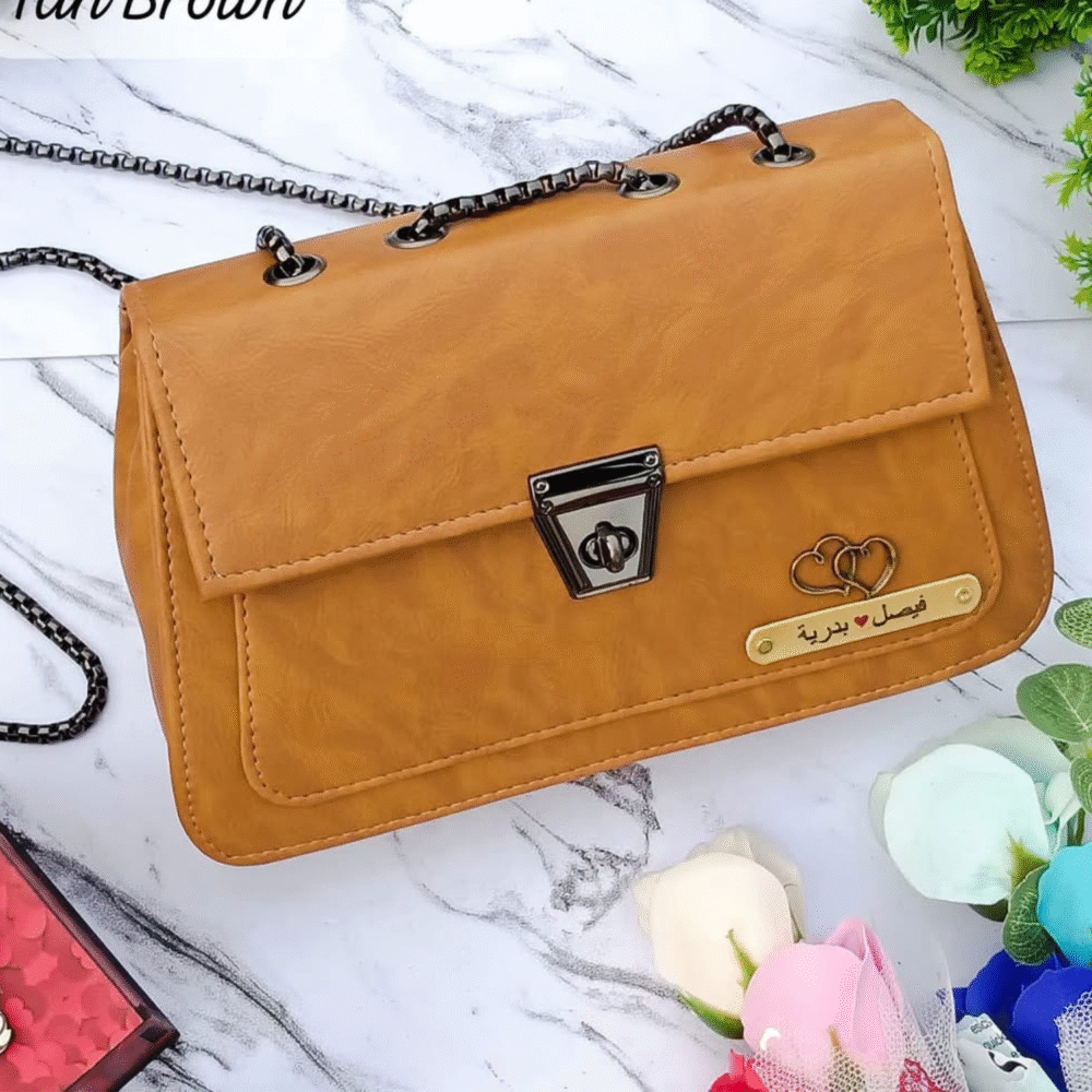 Dual-Mode Leather Sling Handbag - Image 7