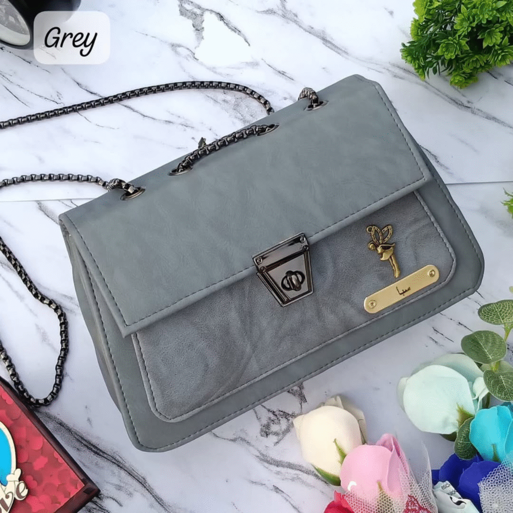 Dual-Mode Leather Sling Handbag - Image 8