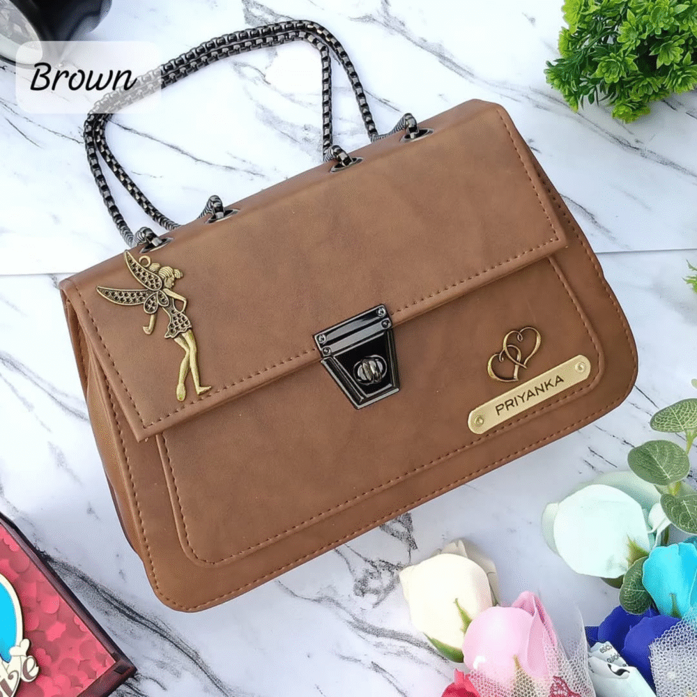 Dual-Mode Leather Sling Handbag - Image 6