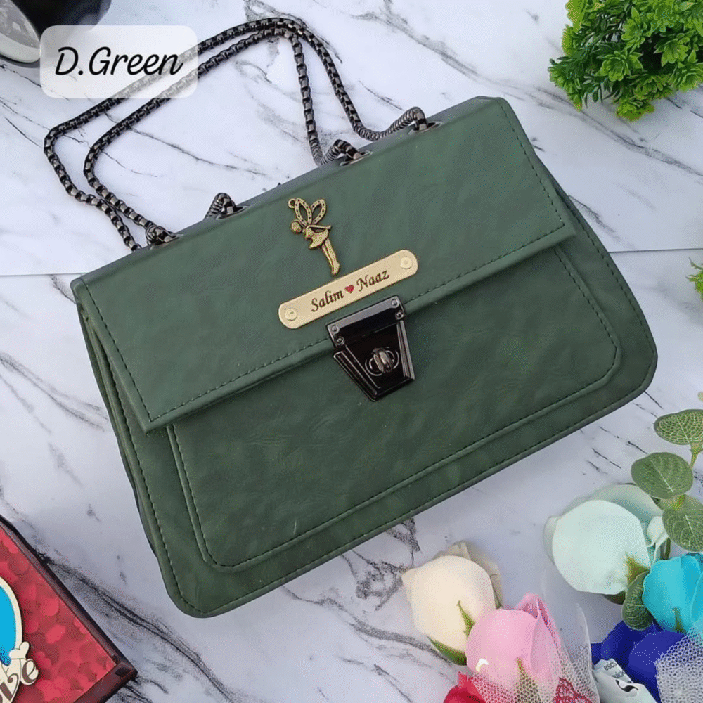 Dual-Mode Leather Sling Handbag - Image 5