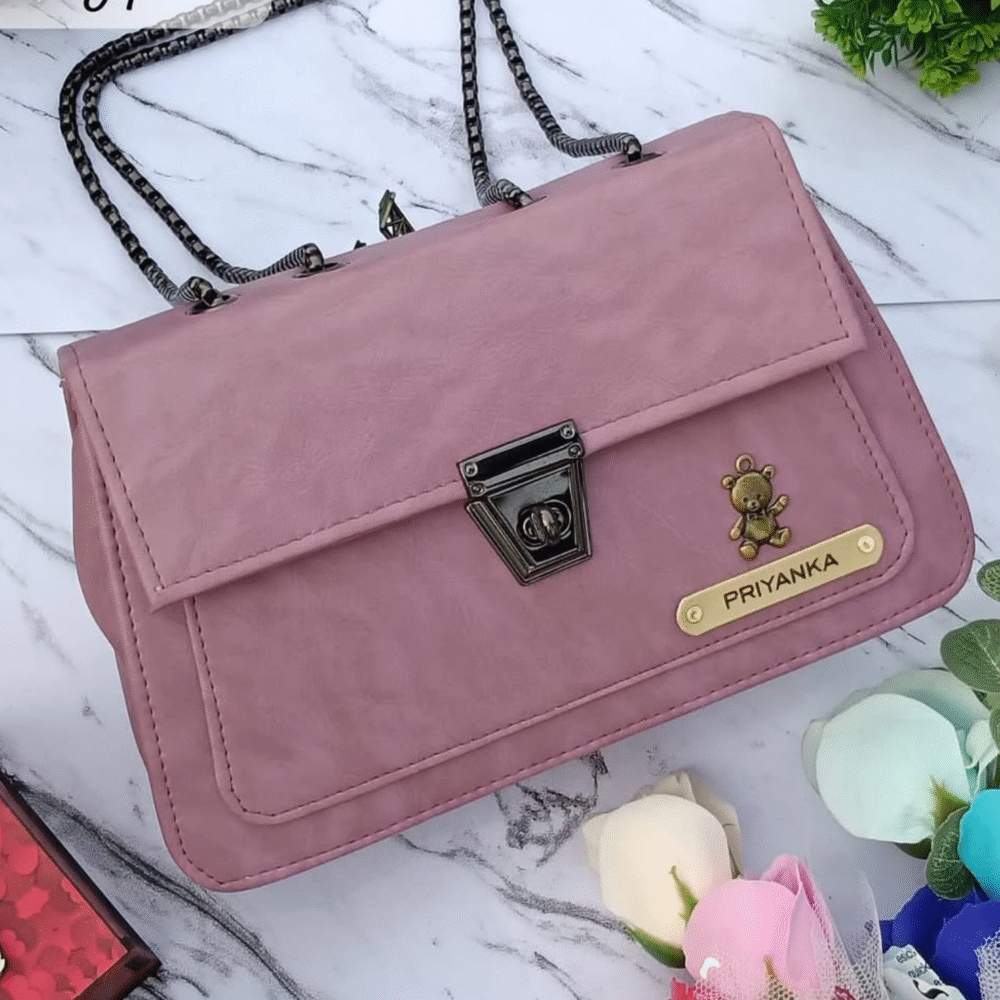 Dual-Mode Leather Sling Handbag - Image 2