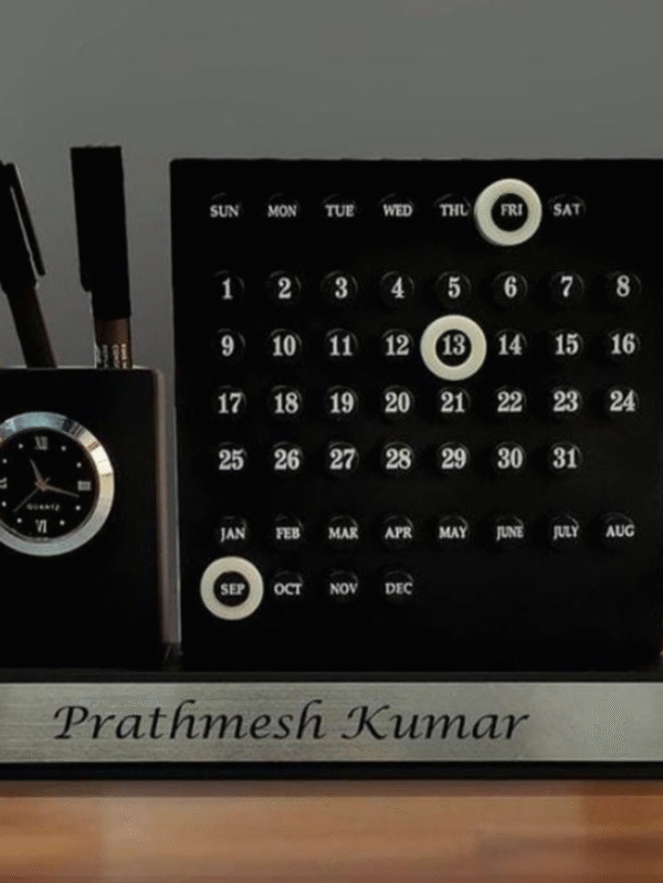 Infinity Desk Organizer with Clock - Image 2