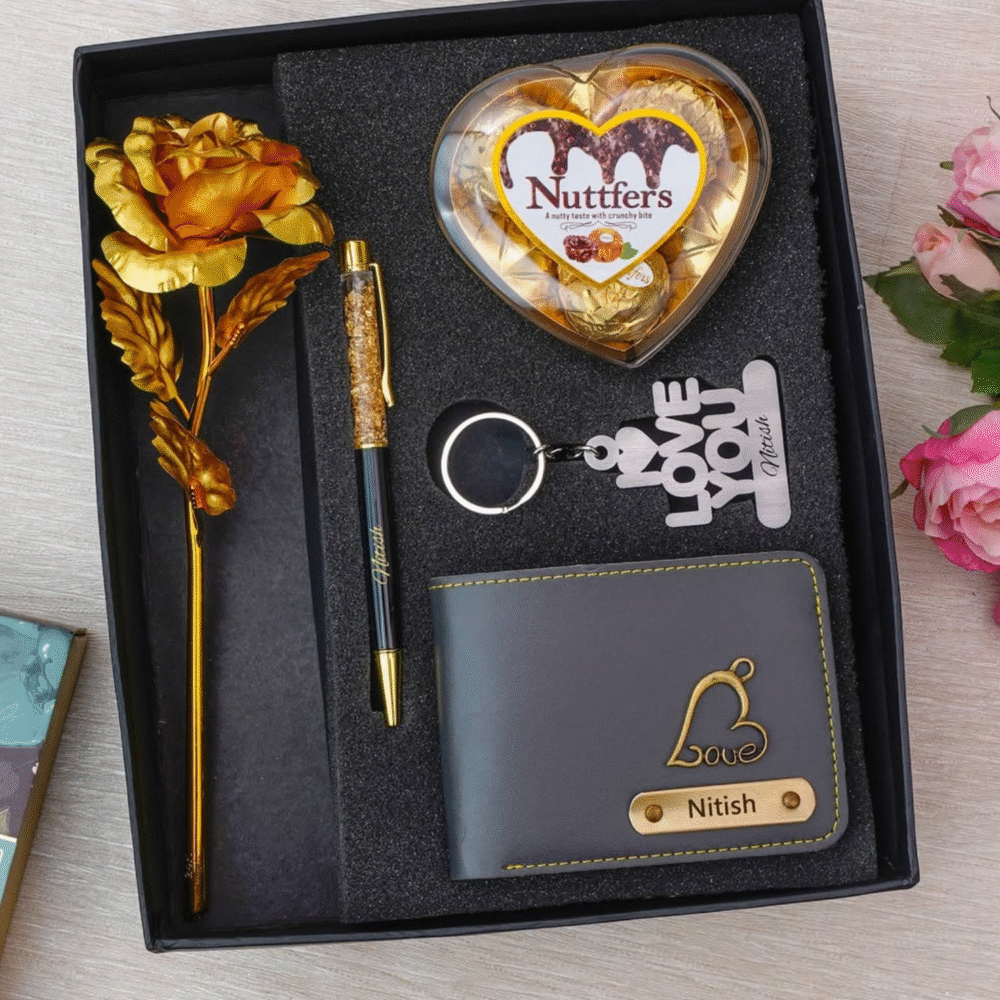 Luxury Heart Chocolate Gift Combo for Him - Image 2