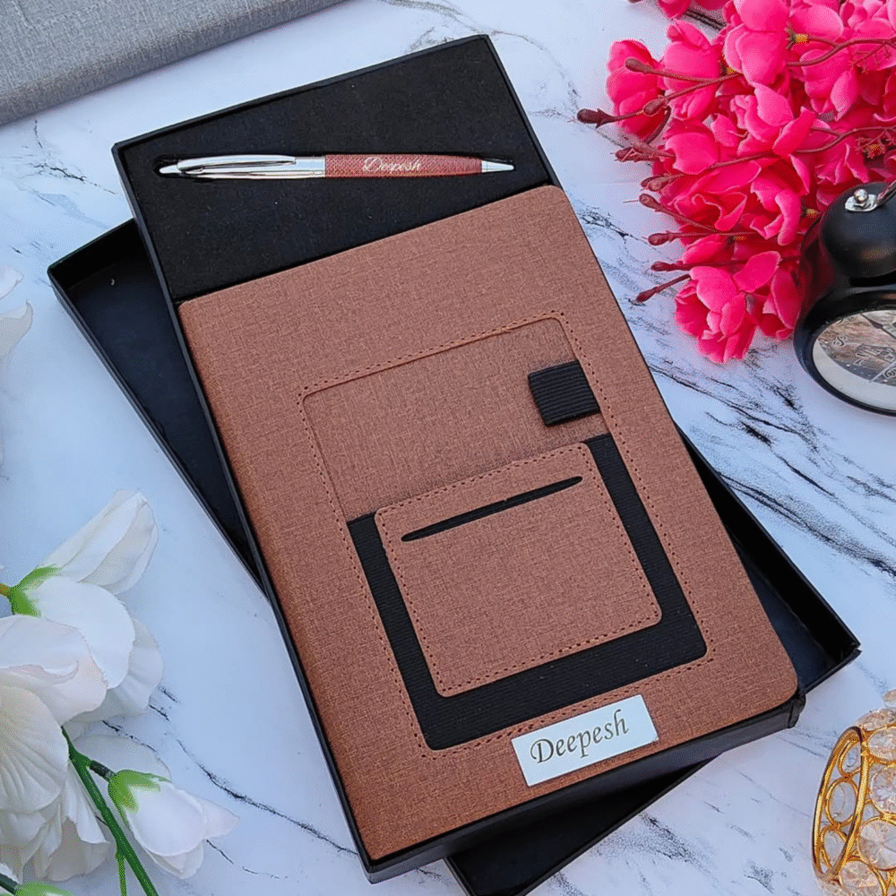Signature Name Engraved Diary Set - Image 2