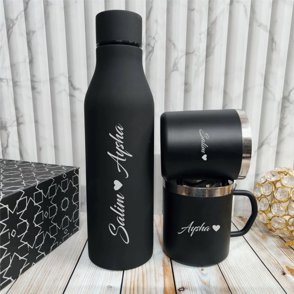 Personalized Flask & Mug Gift Set