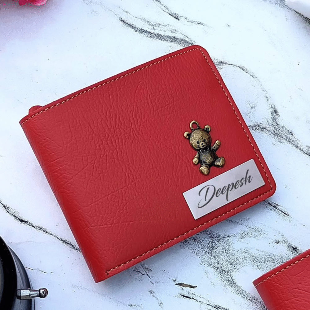 Acura Leather Wallet with Name Steel Strip - Image 7