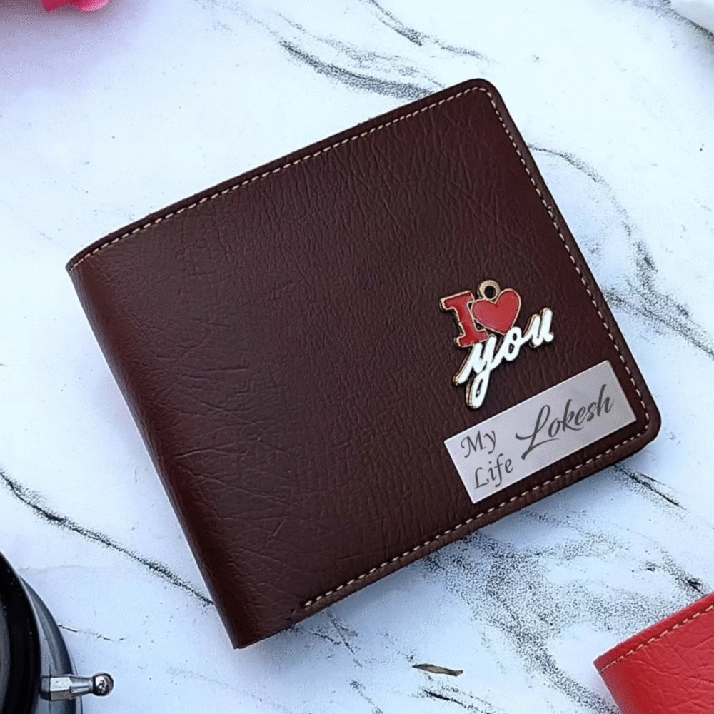 Acura Leather Wallet with Name Steel Strip - Image 6