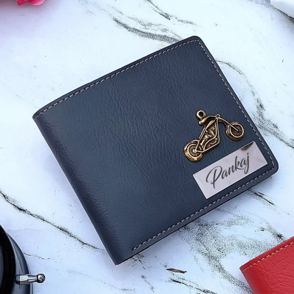 Acura Leather Wallet with Name Steel Strip - Image 4