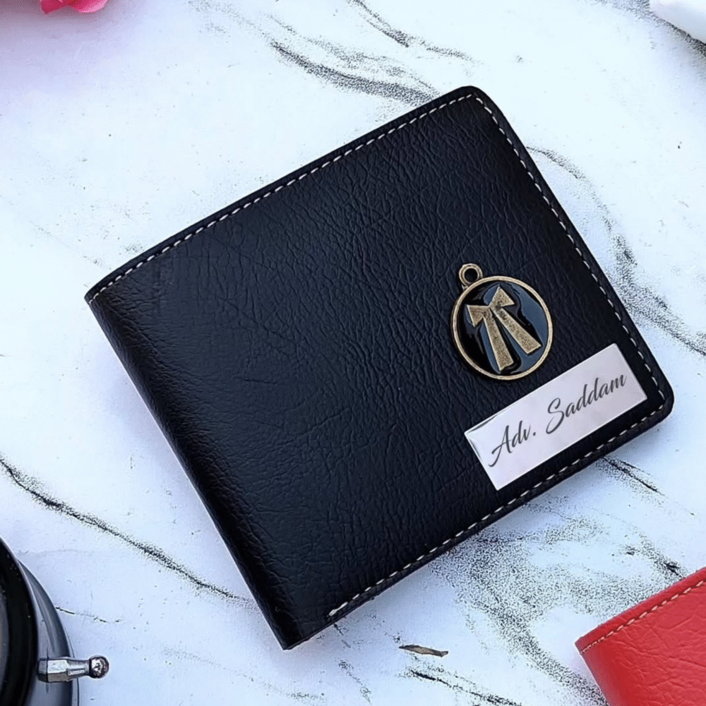 Acura Leather Wallet with Name Steel Strip