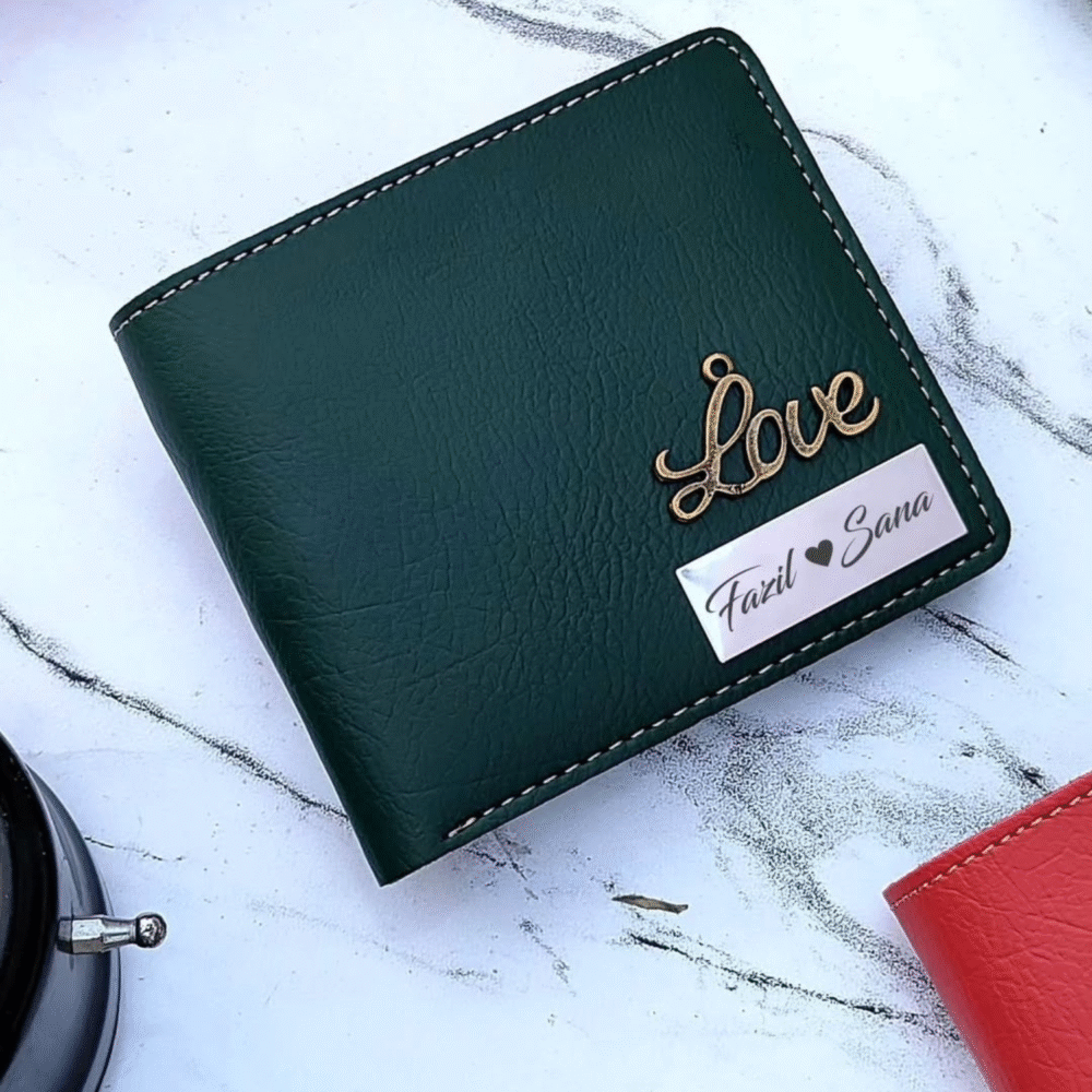 Acura Leather Wallet with Name Steel Strip - Image 2