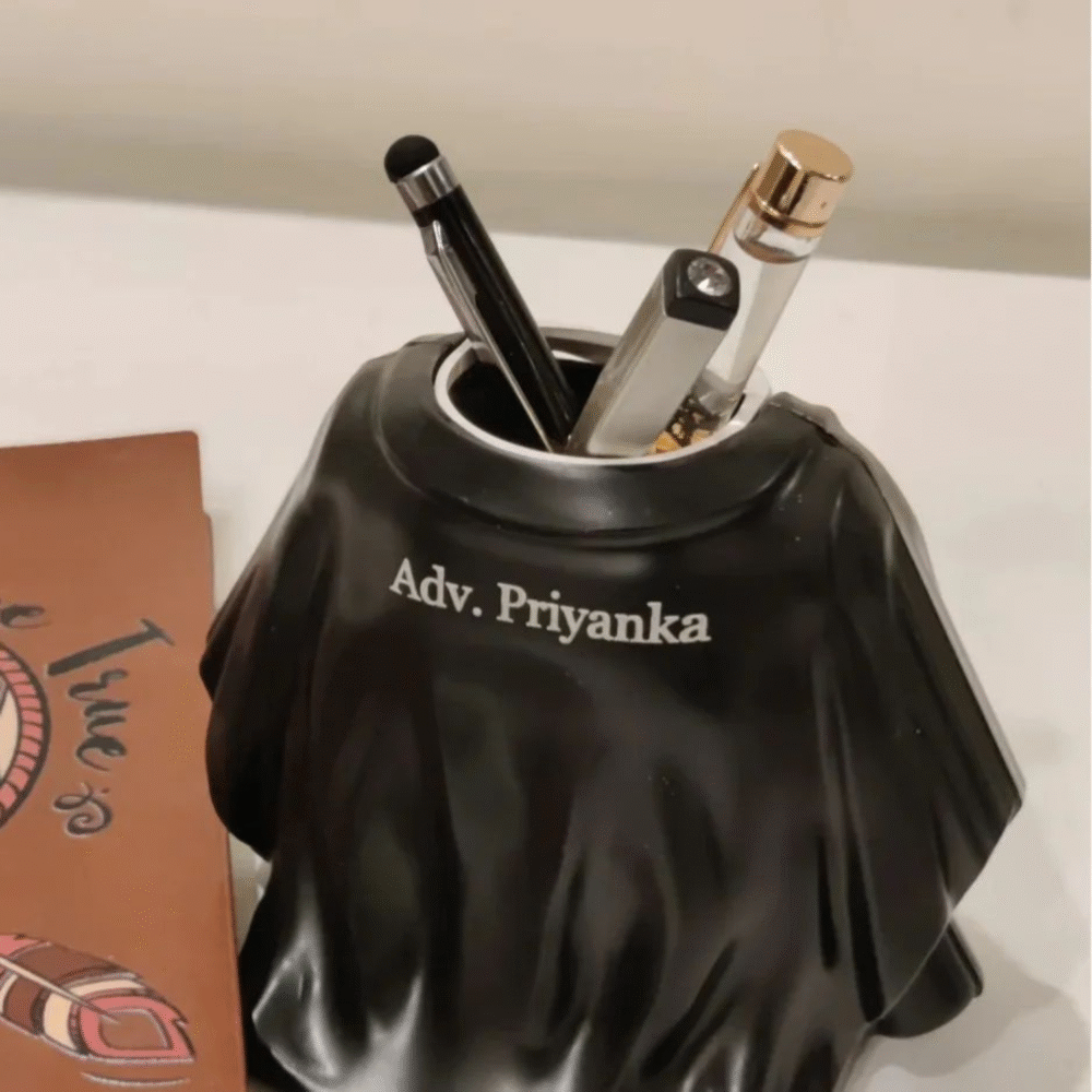 Custom Advocate Pen Stand with Name & Logo Engraving - Image 2