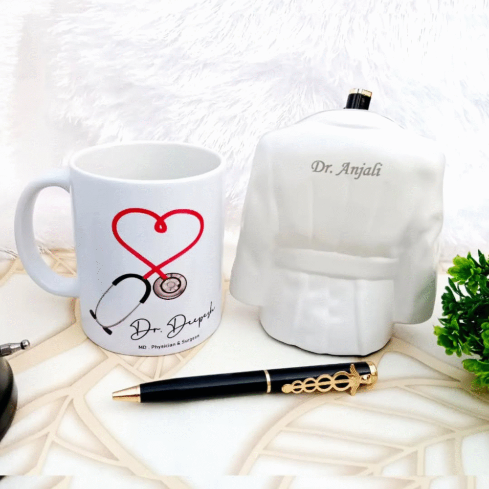 Doctor Theme Pen Stand & Mug Gift Combo