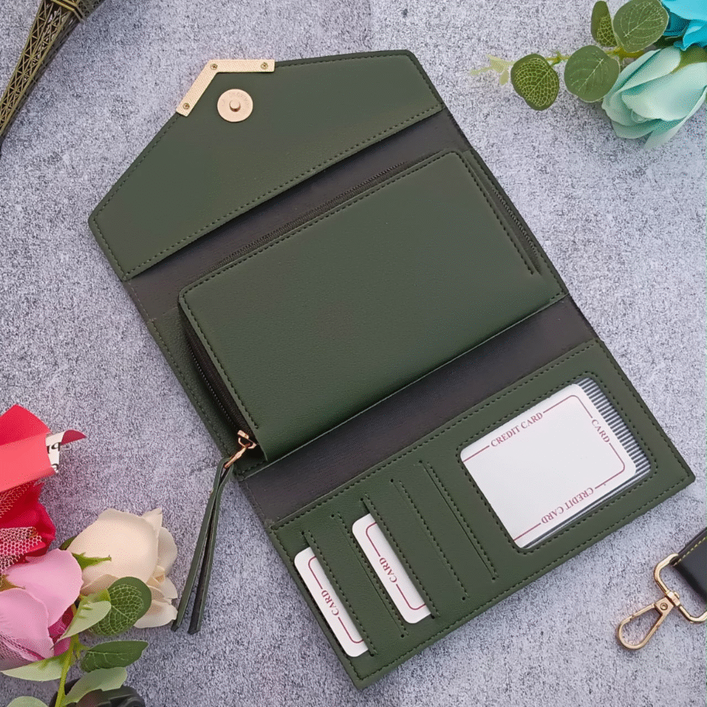 Imported Leather Couple Wallet Combo - Image 5
