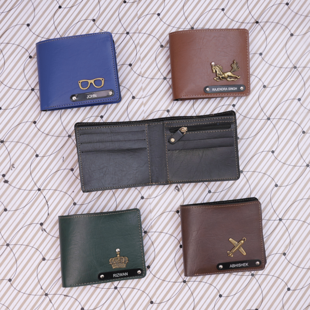 Italian Leather Wallet Gift Box with Custom Wooden Theme - Image 8