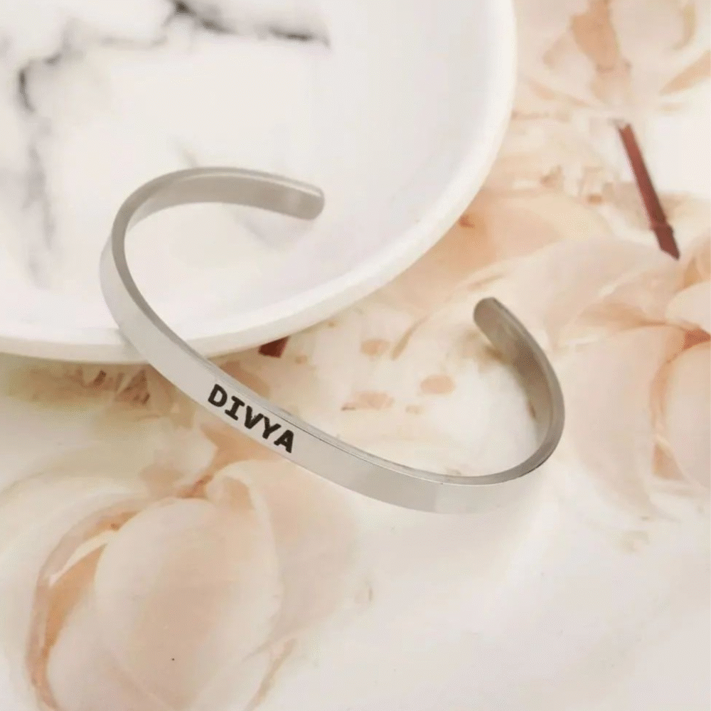 Classic Custom Engraved Metal Kada