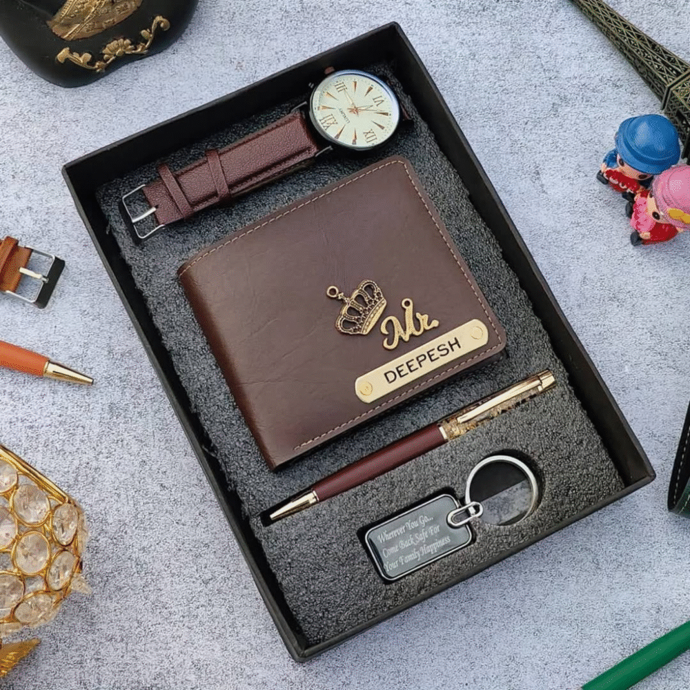 Spain Leather Wallet Mini Hamper – For Him - Image 4