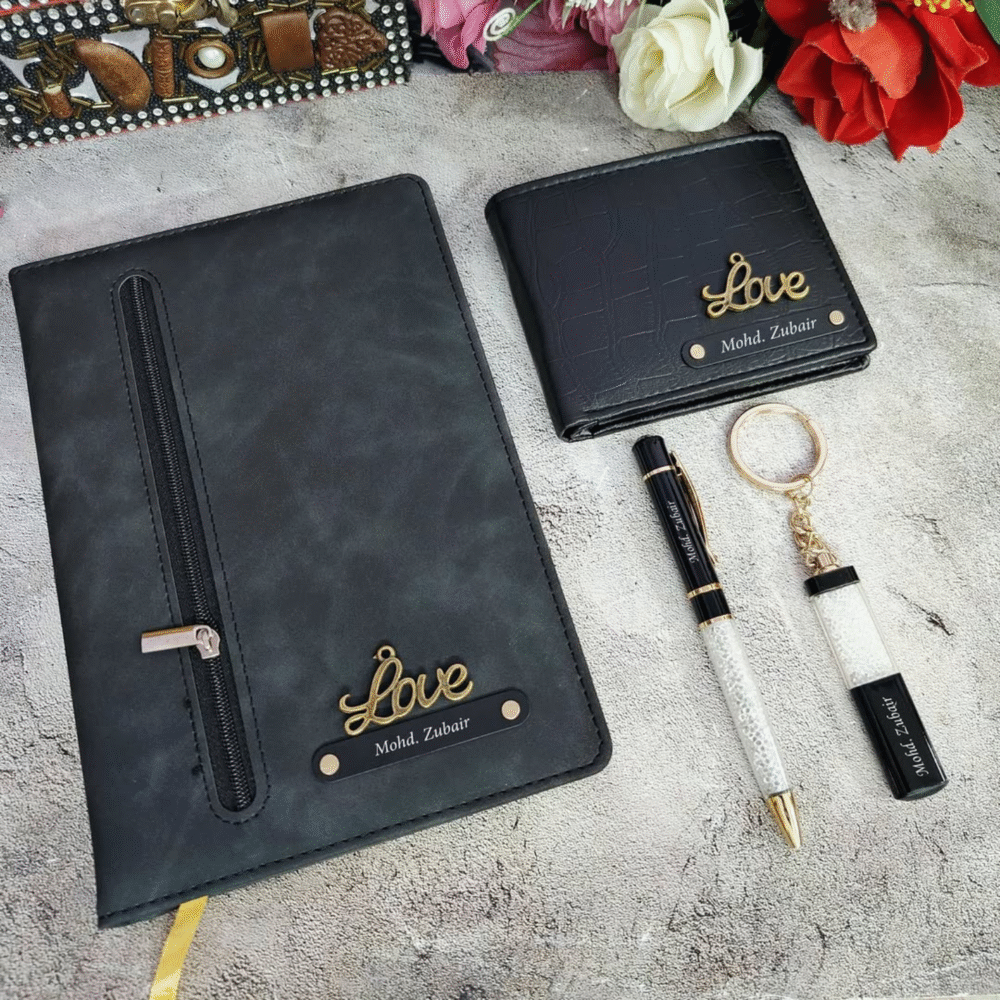 Zip Diary Mini Hamper with Wallet, Pen & Keychain