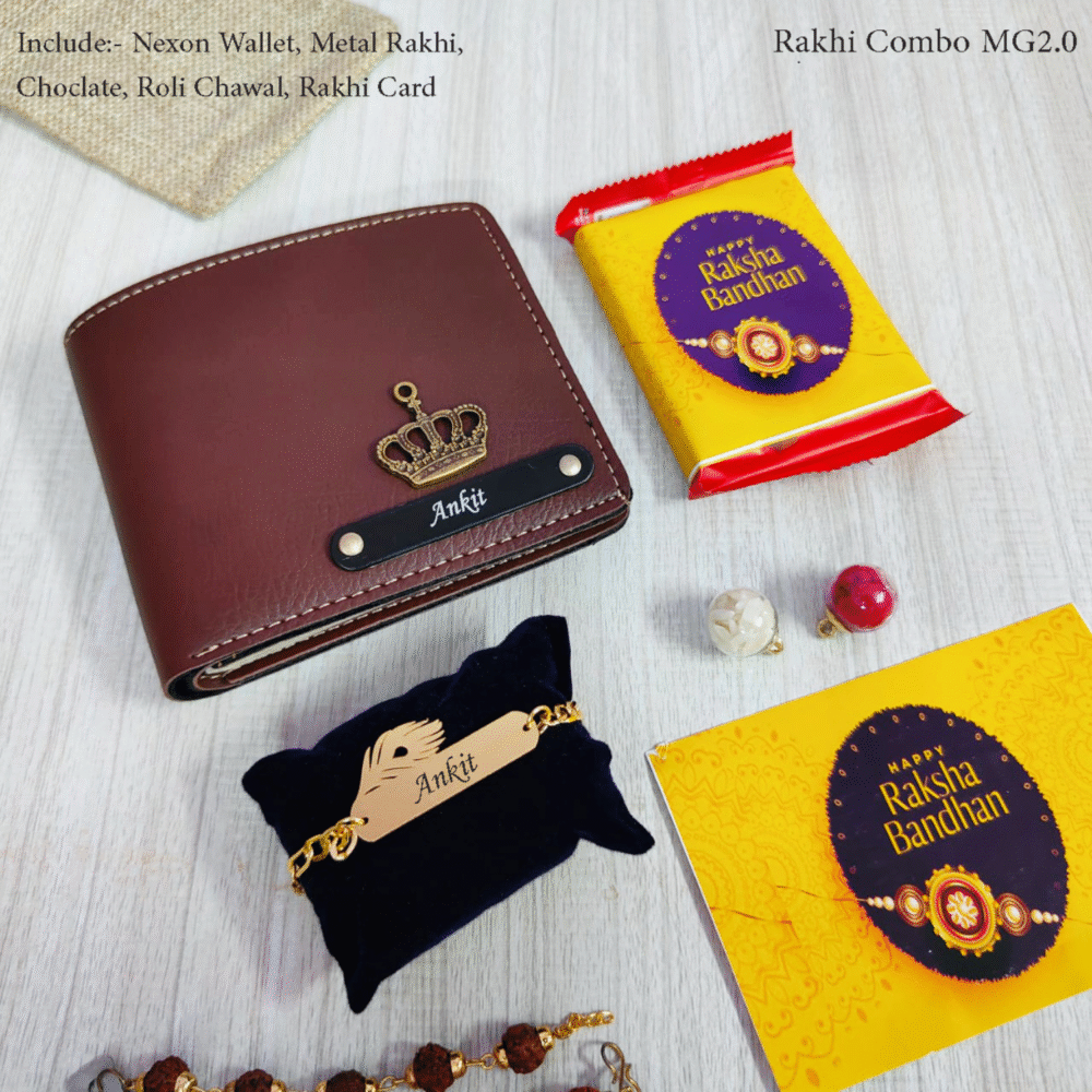Mini Rakhi Wallet Combo for Brother