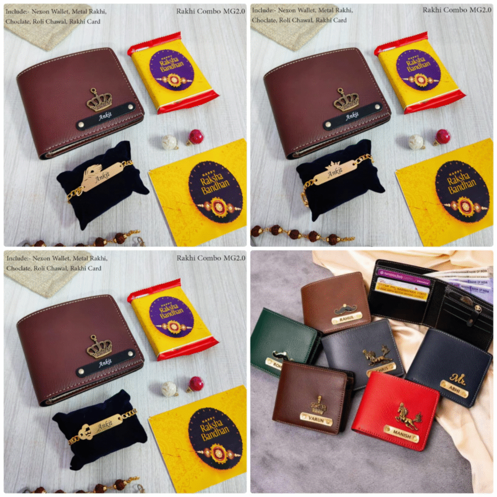Mini Rakhi Wallet Combo for Brother - Image 4