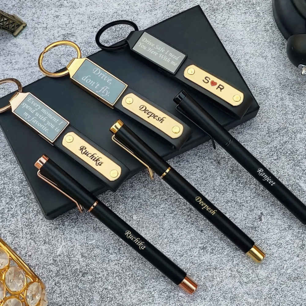 Premium Pen & Keychain Gift Combo – Custom Engraved - Image 4